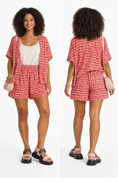 Conjunto Short Kimono