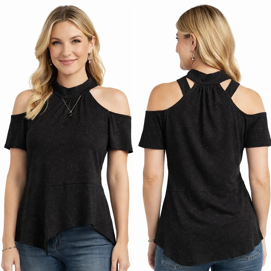 Blusa Cotton C/Brilho