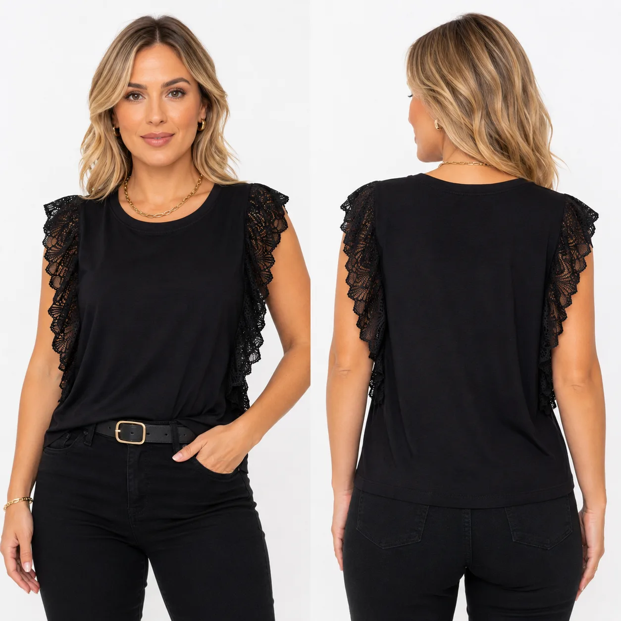 Blusa Com Renda