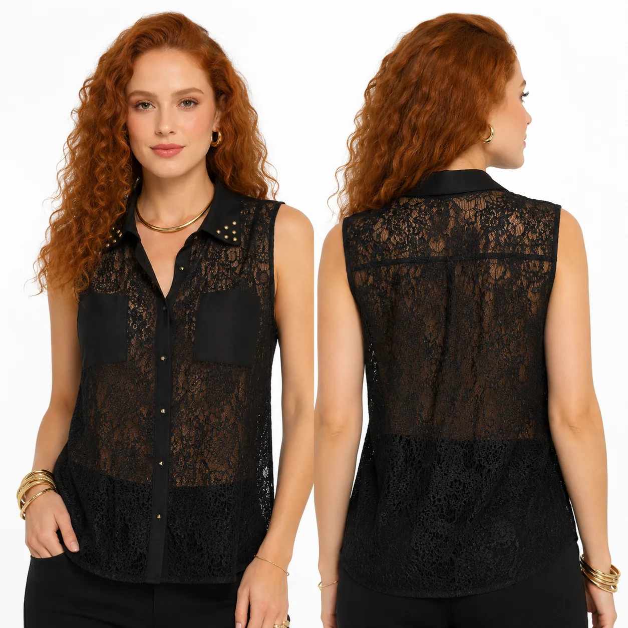 Blusa Regata de Renda