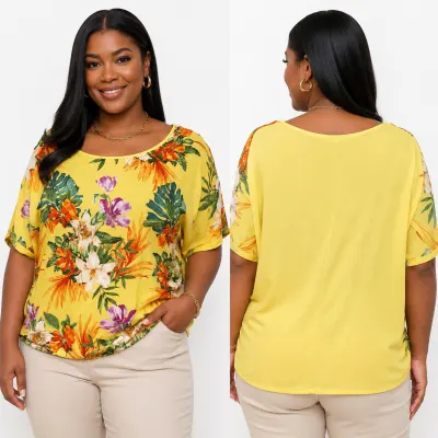 Blusa Viscolycra e Crepe