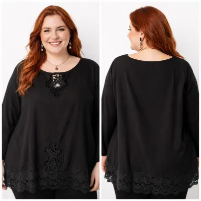 Bata de Viscose  C/Renda Gripper