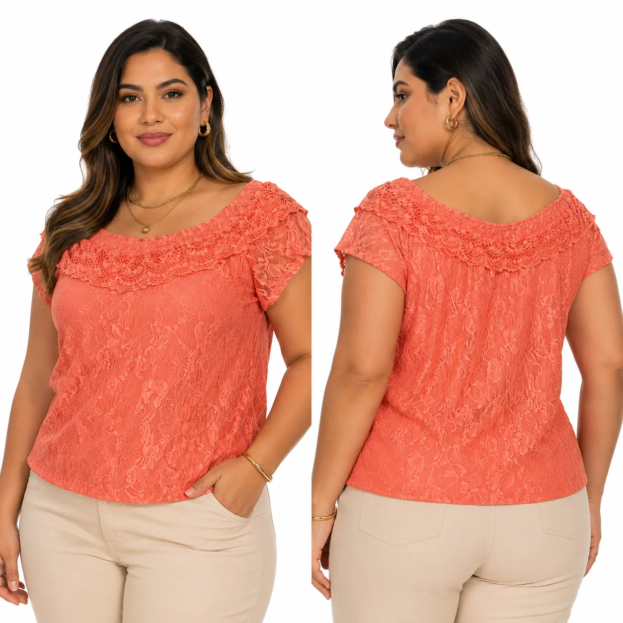 Blusa Ciganinha de Renda