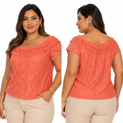 Blusa Ciganinha de Renda
