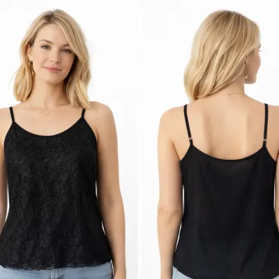 Blusa de Alcinha Com Renda Gripper