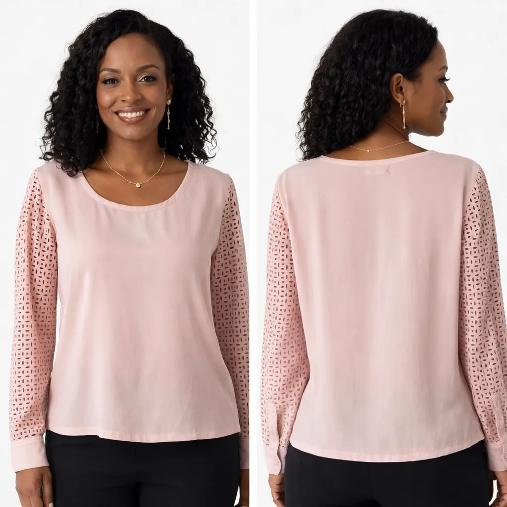 Blusa Manga Longa Cetim