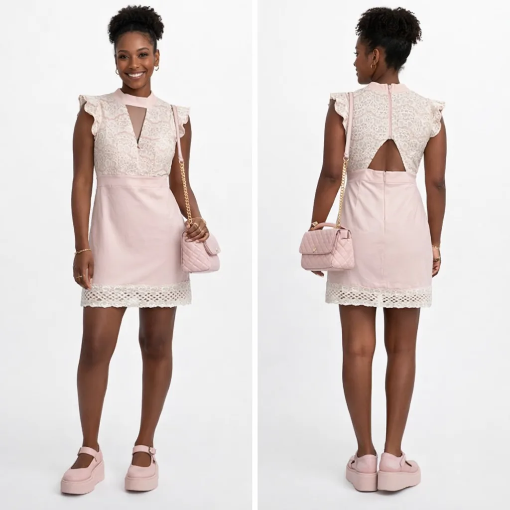 Vestido Tubinho Com renda