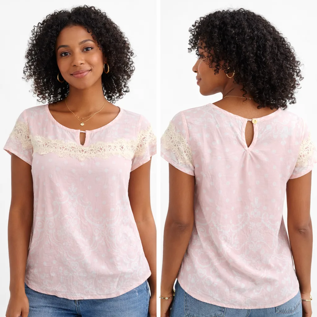 Blusa Com Renda