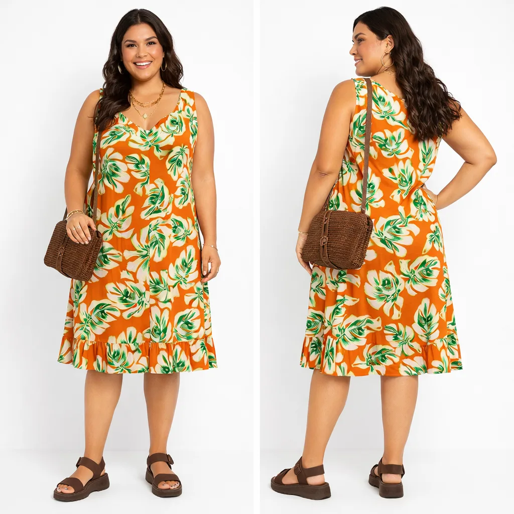 Vestido Com Babados