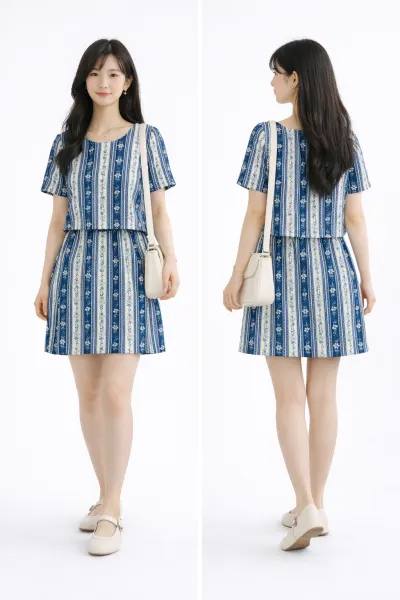 Conjunto Saia Blusa Antonia