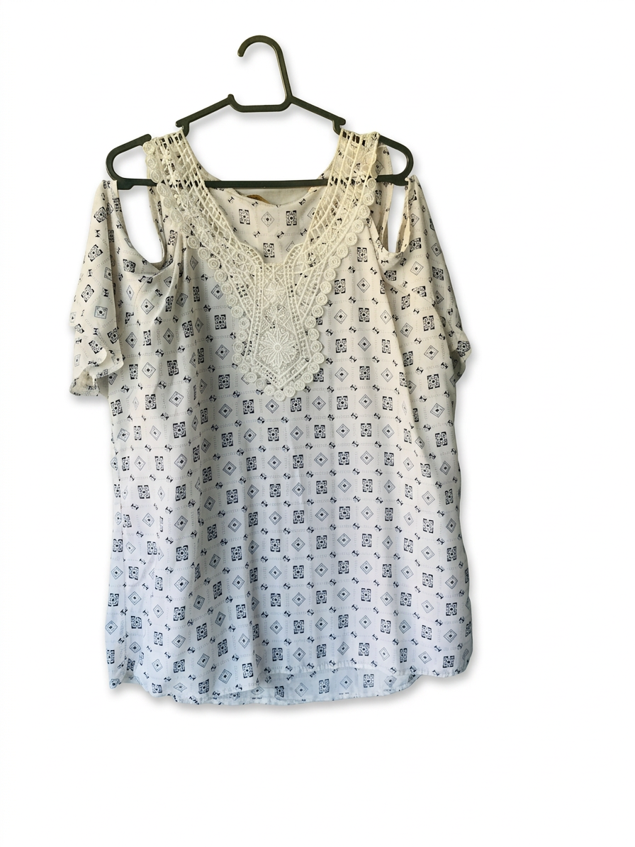 Blusa Viscose Renda